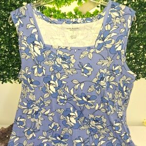 Isaac Mizrahi Blue Floral Women's Top